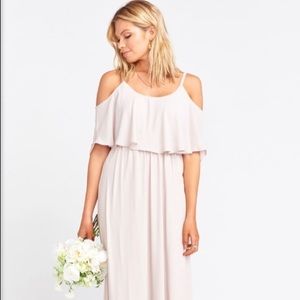 NEW! SHOW ME YOUR MUMU Caitlin Ruffle Maxi Dress S